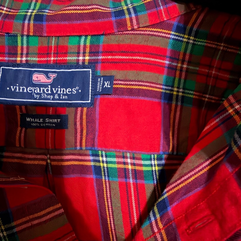 Vineyard Vines Multicolor Plaid Men's Shirt